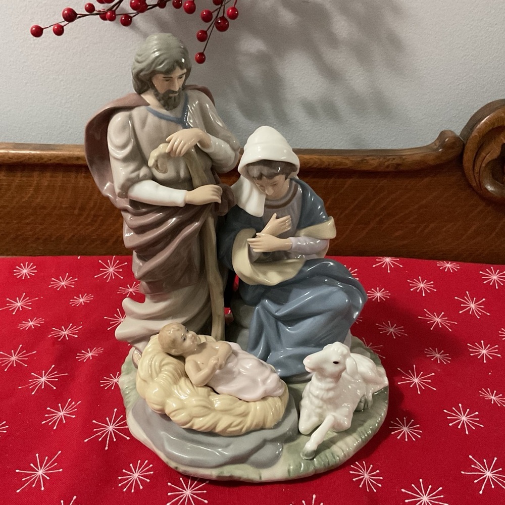 9.5” Classic Treasures Holy Family Porcelain Nativity Figurine